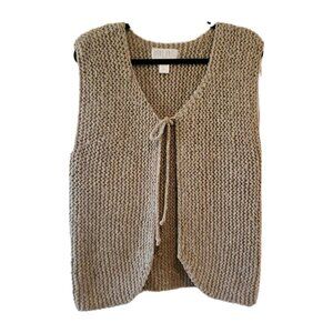 Vintage Hand Knit The Limited Sweater Vest Wool Blend Large